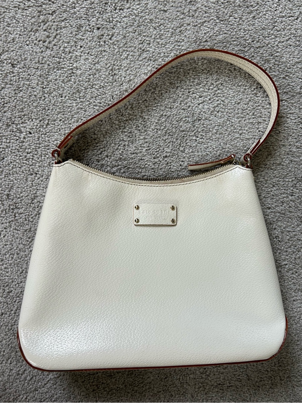Cream / ivory kate spade bag